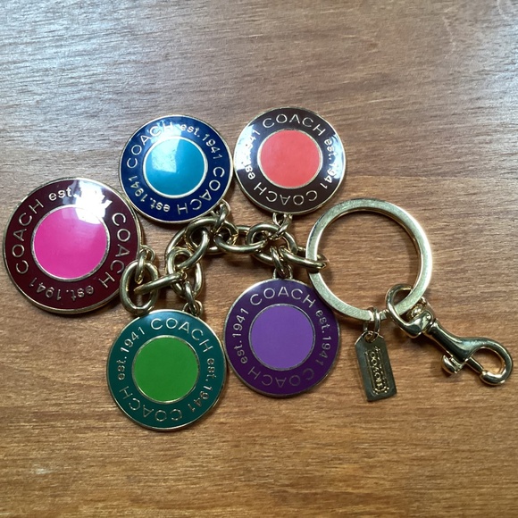 Coach Gold-tone Bag Tag/Hang Tag/Bag Charm - Picture 5 of 9